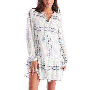 Allison Karly Mini Dress in Aqua Stripe Size XS